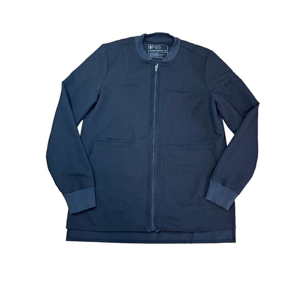 Figs Bellery Scrub Jacket in‎ Black